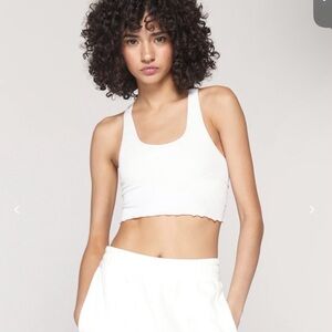 Spiritual Gangster ruffle hem tank